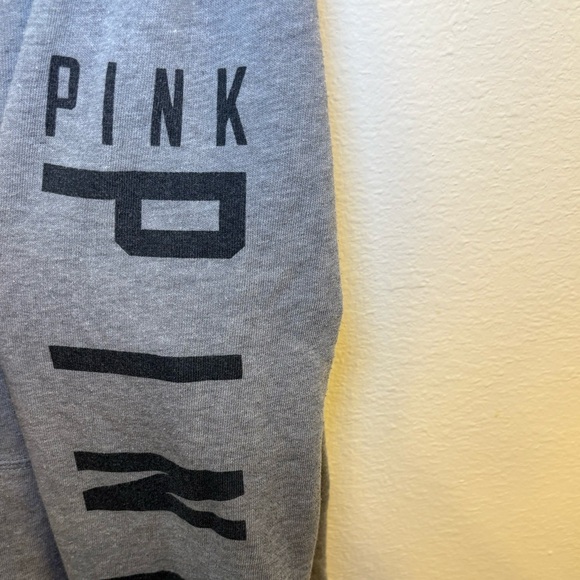 PINK Victoria's Secret Zip-Up Sweater in Gray and Purple - Picture 5 of 6